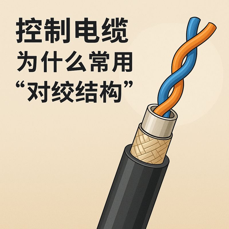 控制电缆为什么常用“对绞结构”？？？