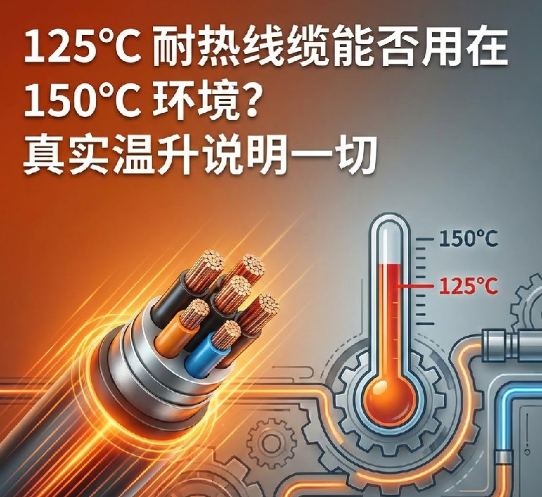 125℃ 耐热线缆能否用在 150℃ 情形？？？真实温升说明一切