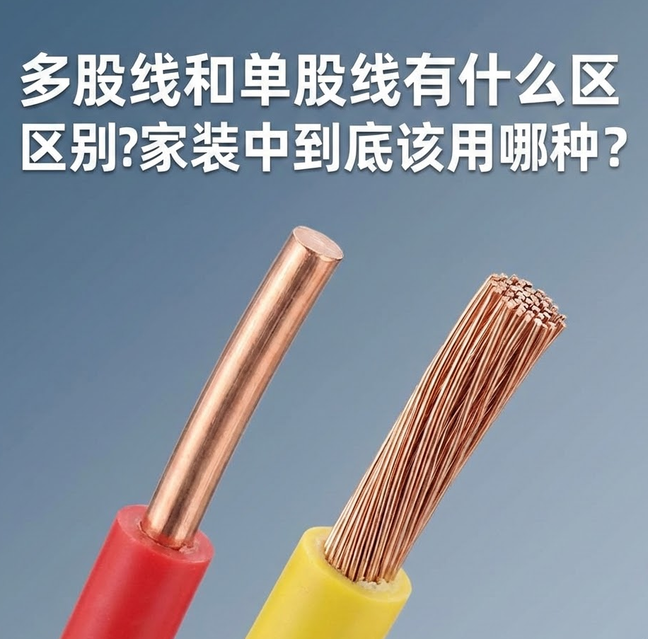 家装电线选单股(BV)照旧多股(BVR)？？？？